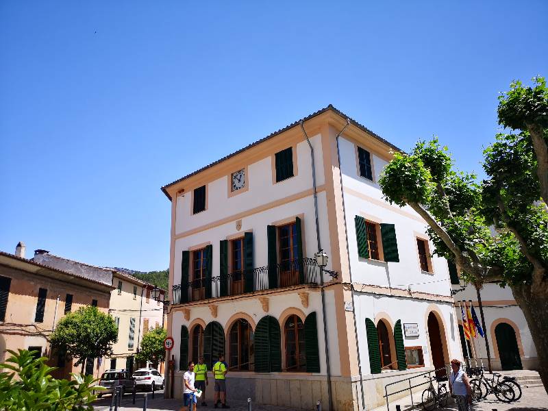 Mansion of Can Fortuny, home of the Town Hall of Esporles, Mallorca.