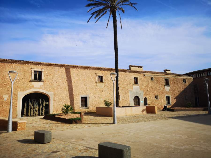 Old manor house of Can Pere Ignasi and current cultural center of Campos town, Mallorca.