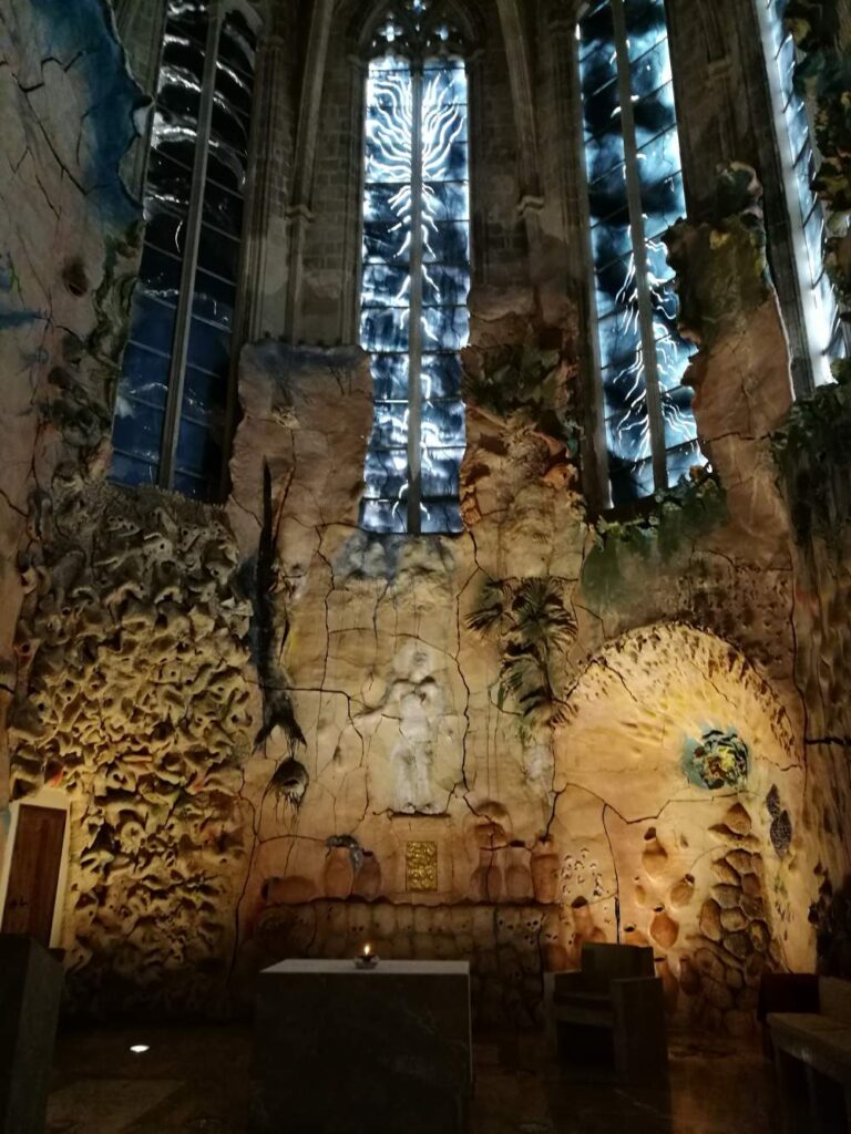 Chapel of Santissima made by artist Miquel Barcelo in Palma cathedral, Mallorca.