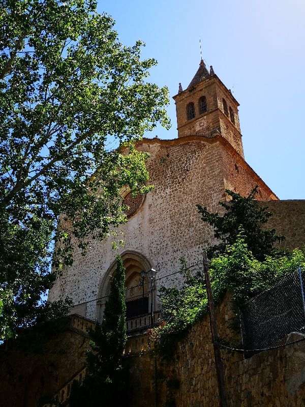 Church of Santa Maria in Andratx town, Mallorca (Majorca), Spain.