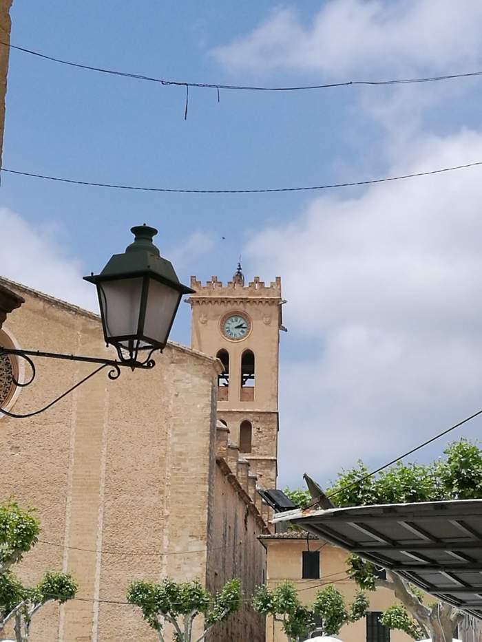 Parish church of Pollenca, Mallorca, Nostra Senyora dels Angels in the old town center.