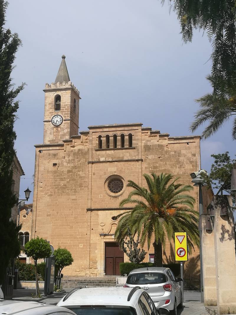 Parish church of Sant Llorenc des Cardassar in Mallorca.