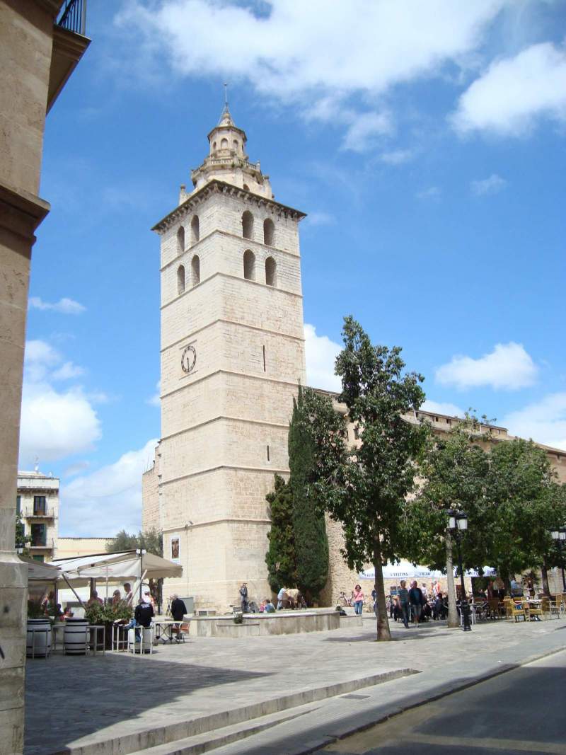 Church of Santa Maria de la Mayor in Inca town, Mallorca island.