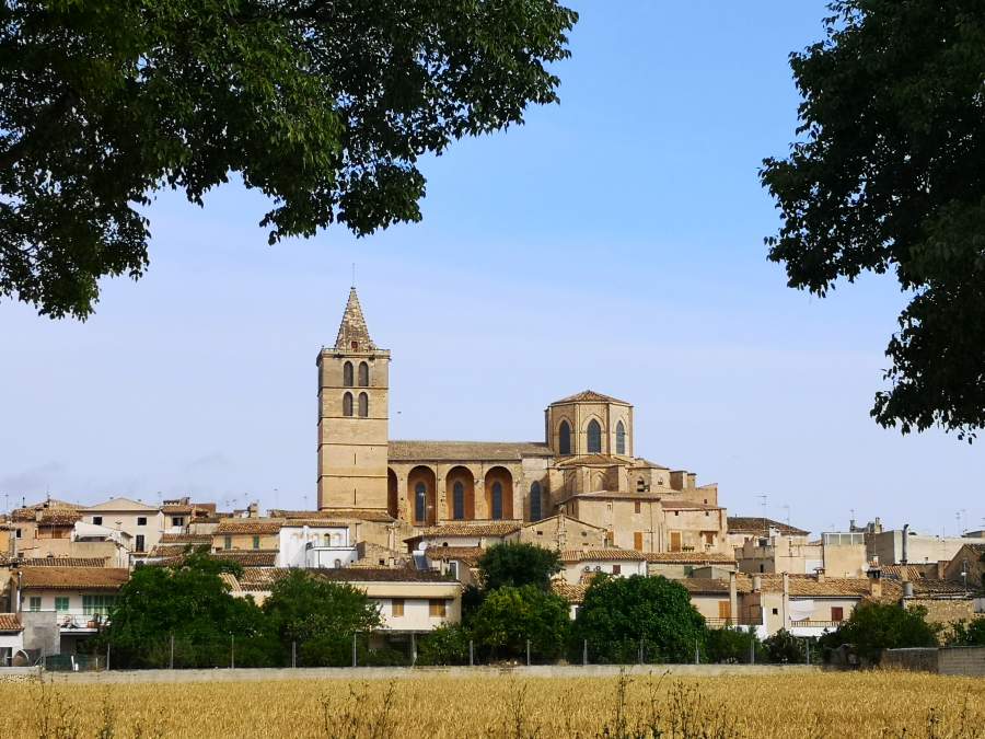 Catholic church of Santa Maria in Sineu town, Mallorca, Spain.