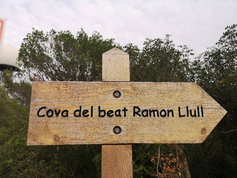 Ancient sanctuary of Coco del Corb and cave of the blessed Ramon Llull on the holy mountain of Randa, Mallorca island.