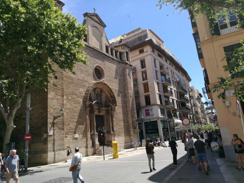 Front of the convent of Santa Catalina de Sena in Palma city, Mallorca.
