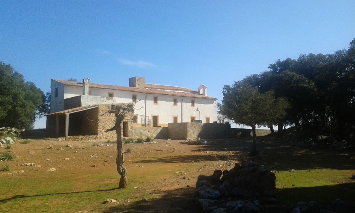 Old hermitage of Ermita de Maristella in the Tramuntana mountains of Esporles, Mallorca.