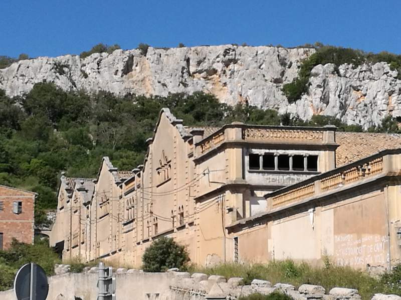 Ruins of former cooperative winery, Es Sindicat, in Felanitx, Mallorca.
