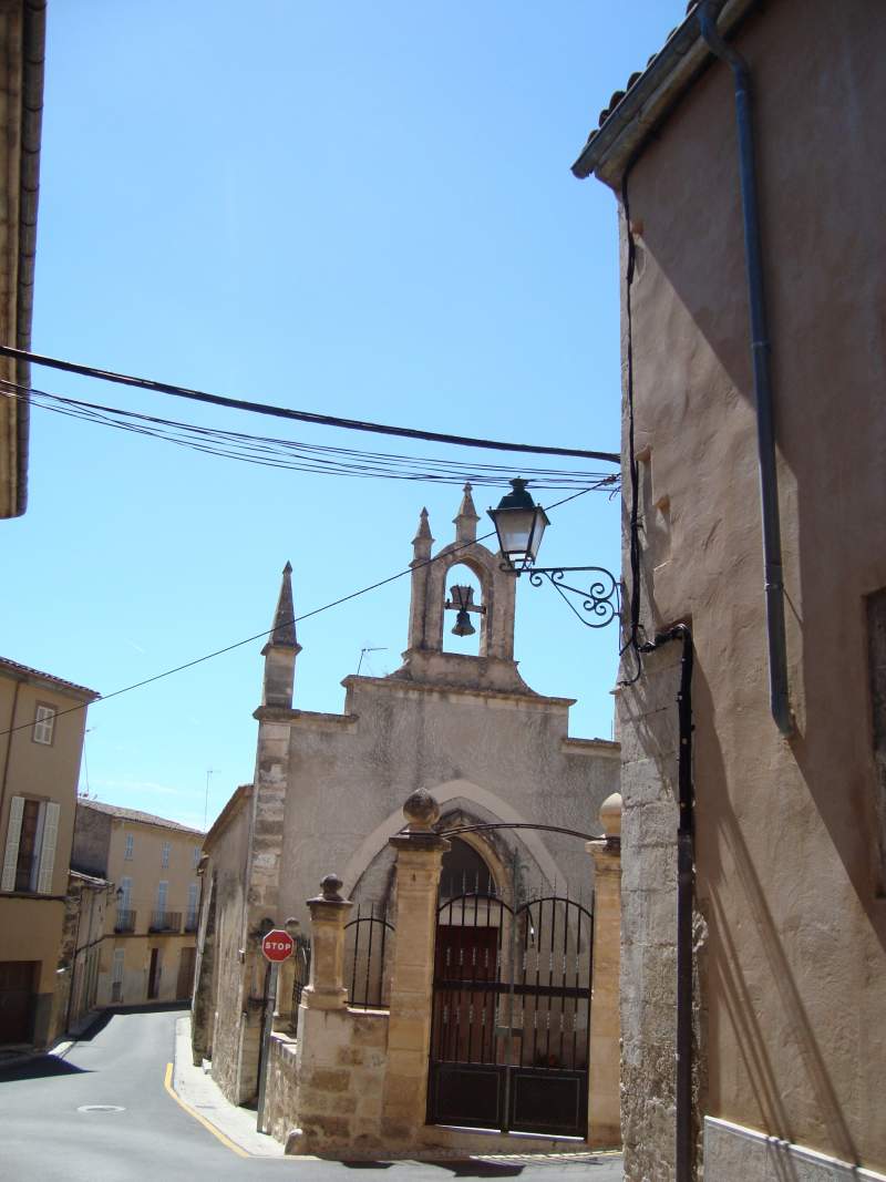 Medieval hospital and chapel of Saint Joseph hidden in the streets of Sineu town, Mallorca.