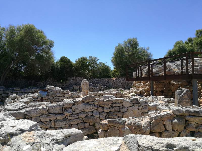 Excavation site of the S'Hospital Vell Talayotic settlement in Manacor, Mallorca.