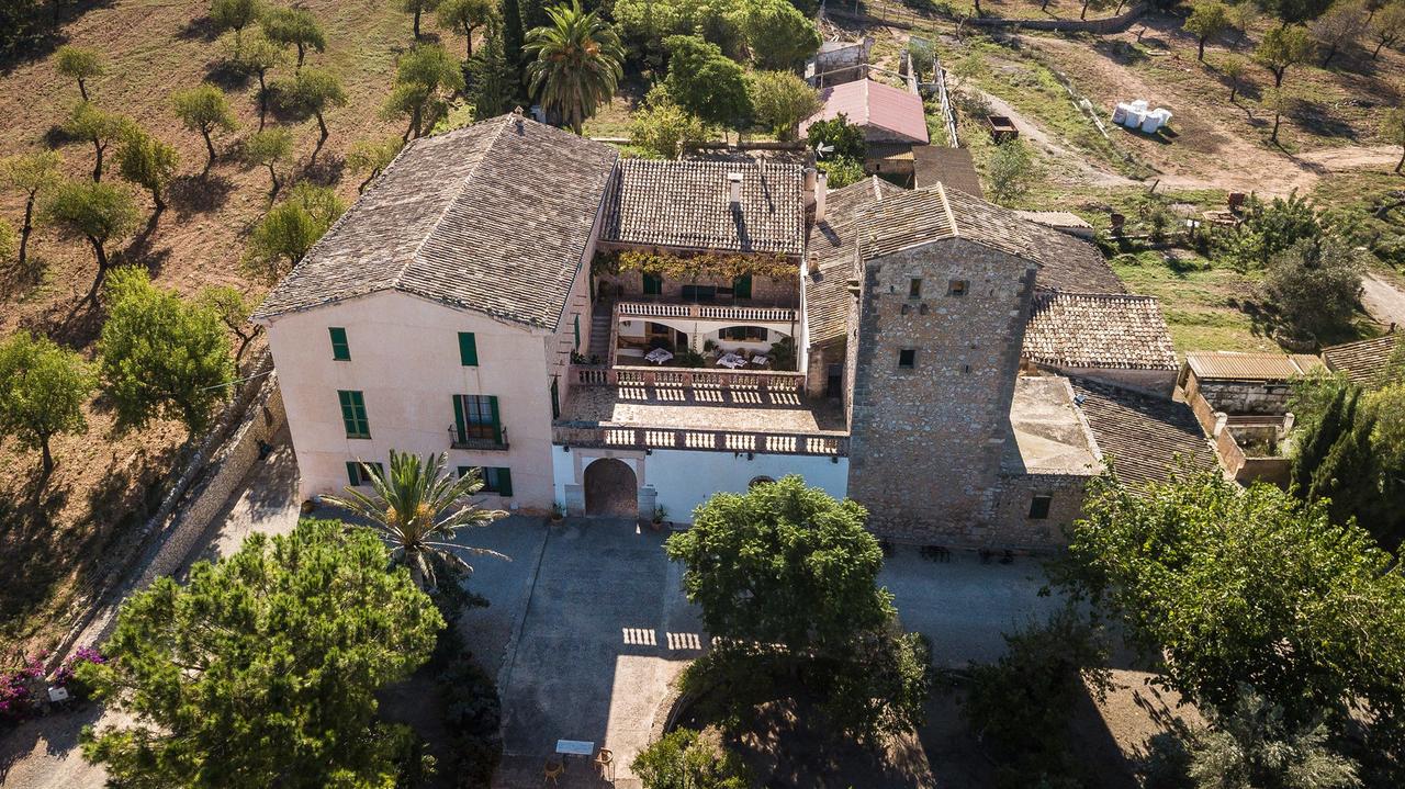 Ancient farmhouse and current finca hotel of Son Esteve in Andratx, Mallorca.