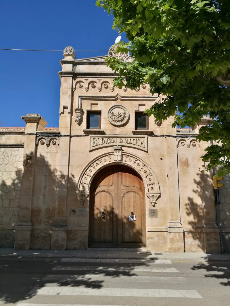 Former oenological station, a wine research center, in Felanitx town, Mallorca island.