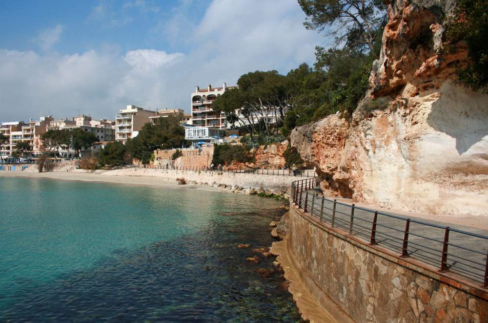 Caves of Coves Blanques by the coastline of Porto Cristo, Mallorca.