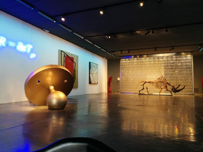 Contemporary art exhibition at the Sa Bassa Blanca museum in Mallorca.