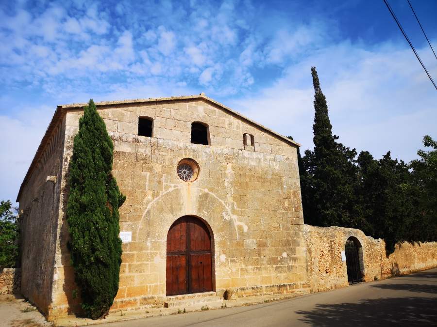 Medieval 13th century chapel of Sant Blai in Campos, Mallorca, Spain.