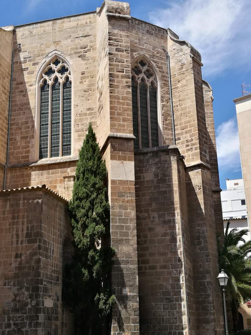Medieval Gothic church of Santa Margalida in Palma city, Mallorca.