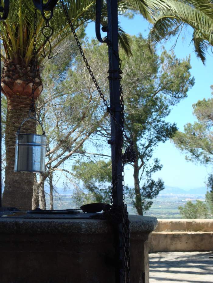 Well in the courtyard of the Santuari de Bonany convent in Petra, Mallorca.