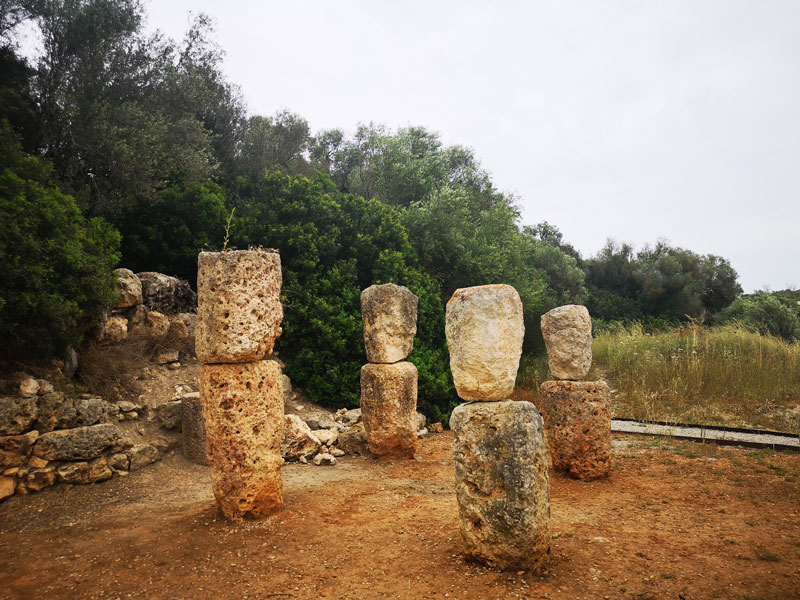 Ancient prehistoric temple of Santuari de Son Corro in Costitx, Mallorca, Spain.