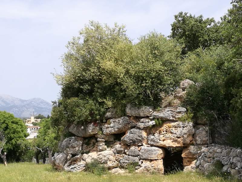 Talayotic settlement of Racons near llubi, Mallorca.