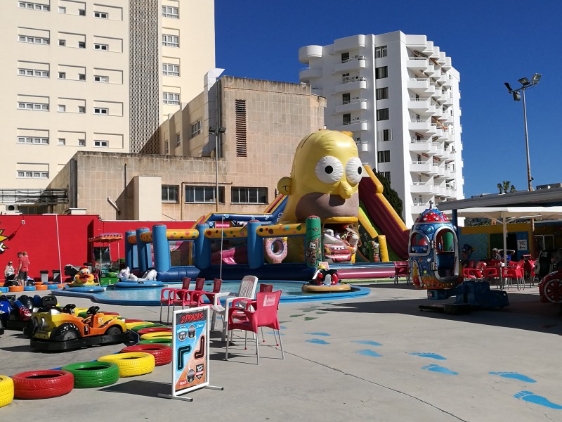 Fantasy Park fairground and playground in Cala Millor, Mallorca, Spain.