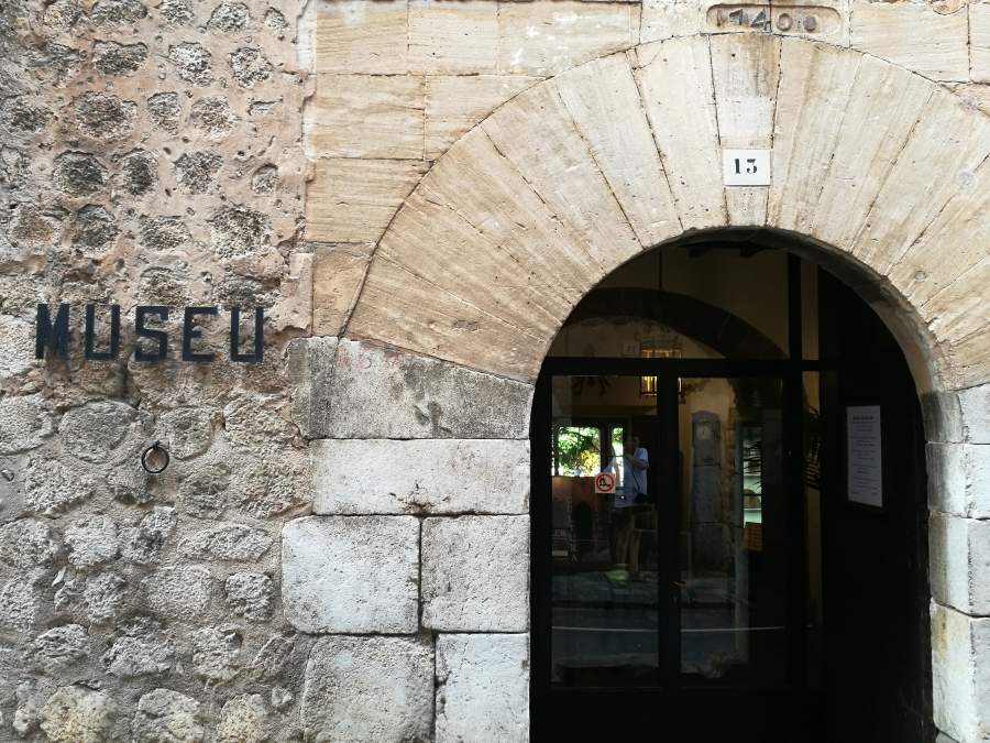 Entrance to the local history museum in Sóller town, Mallorca. 