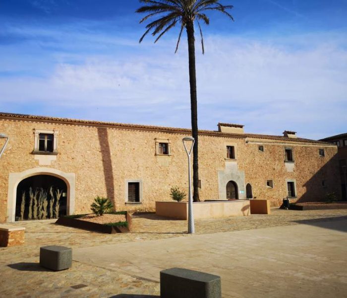 Old manor house of Can Pere Ignasi and current cultural center of Campos town, Mallorca.