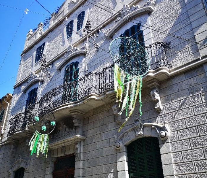 Contemporary art exhibition in the old Art Nouveau mansion of Can Prunera, Sóller town, Mallorca.