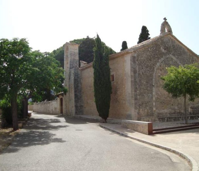 Medieval chapel and church of Capella de Sant Miquel on the outskirts of Campanet, Mallorca.