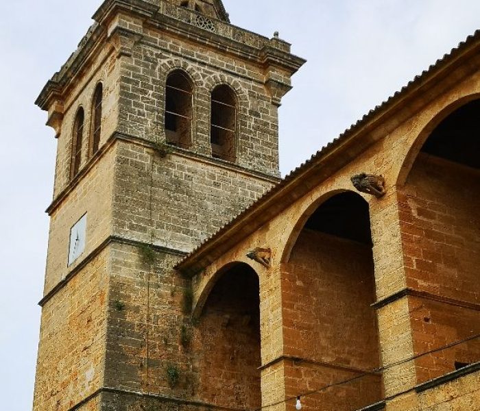 Church of Sant Pere i Sant Pau in Algaida town, Mallorca.