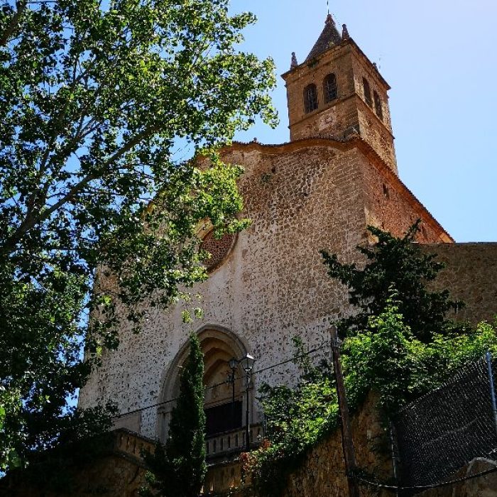 Church of Santa Maria in Andratx town, Mallorca, Spain.