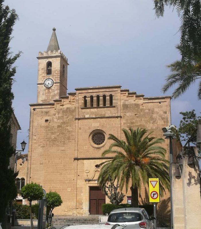 Parish church of Sant Llorenc des Cardassar in Mallorca.