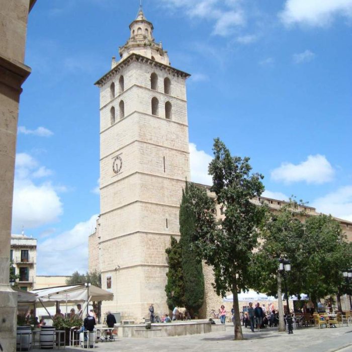 Church of Santa Maria de la Mayor in Inca town, Mallorca island.
