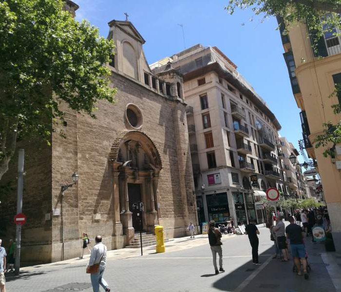 Front of the convent of Santa Catalina de Sena in Palma city, Mallorca.