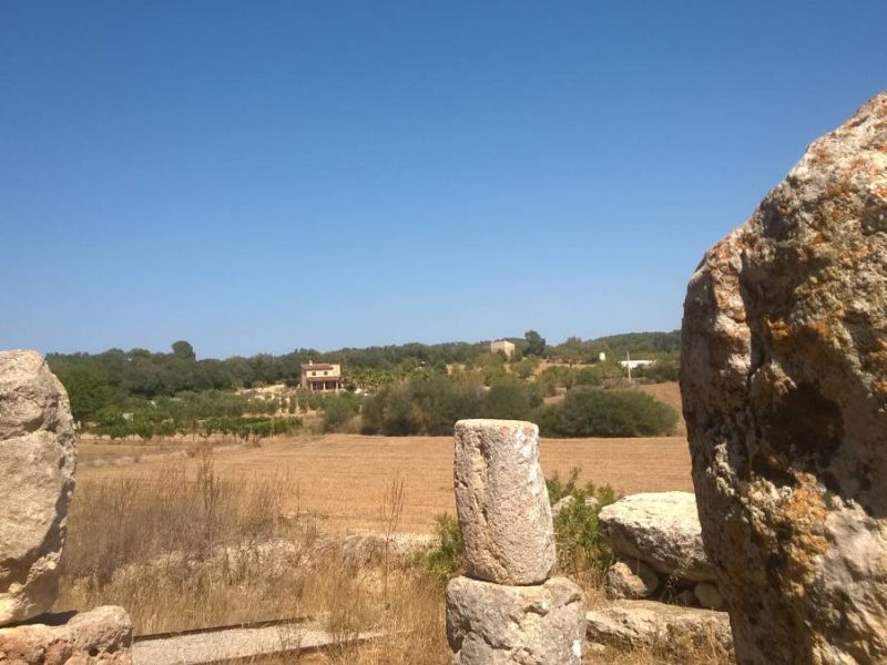 Tranquil and quiet rural countryside in Costitx area, Mallorca island, Spain.