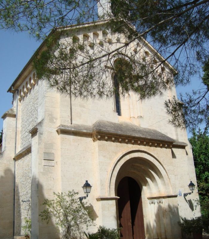 Medieval church and chapel of Crestatx near Sa Pobla town, Mallorca.