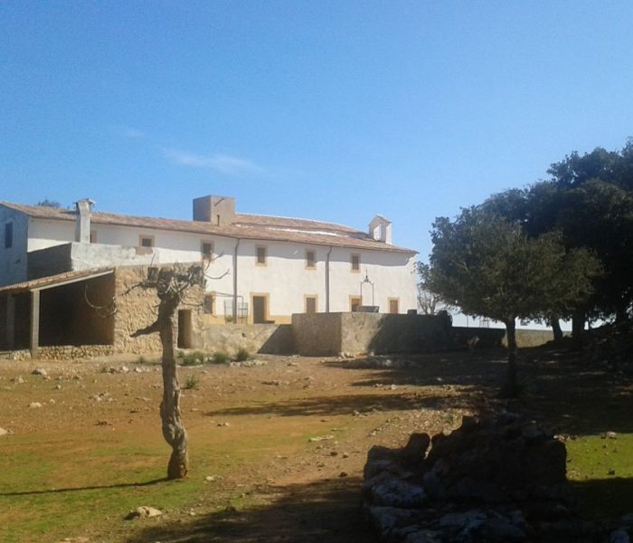 Old hermitage of Ermita de Maristella in the Tramuntana mountains of Esporles, Mallorca.