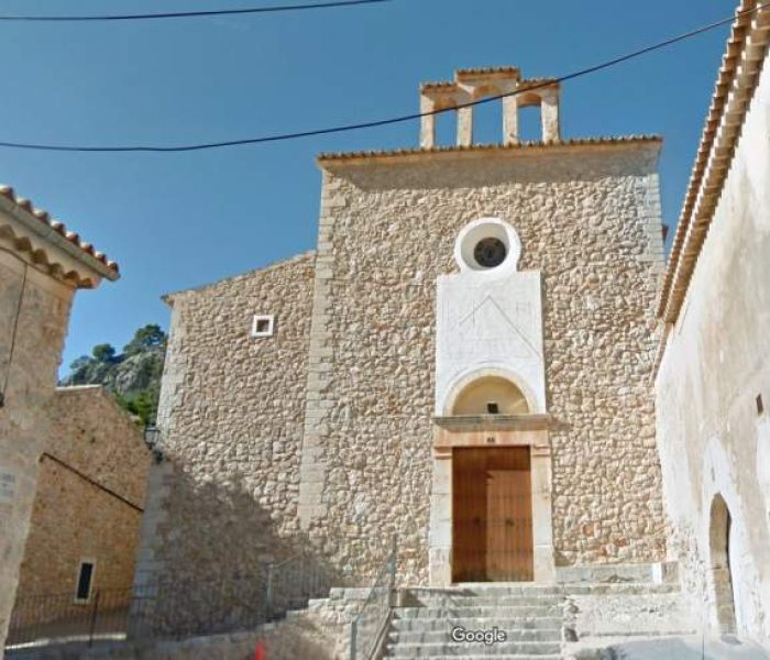 Old church called Esglesia Vella in Caimari village, Mallorca.