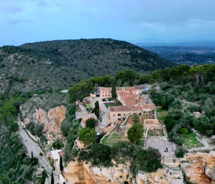 Monastery of Sant Honorat on the Randa mountain in Mallorca.