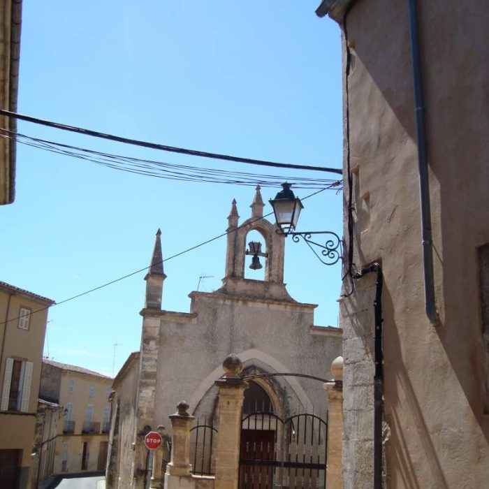 Medieval hospital and chapel of Saint Joseph hidden in the streets of Sineu town, Mallorca.