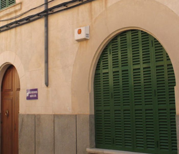 Small local religious museum of Museu Germanes de Sagrats del Cors in Campos town, Mallorca island.