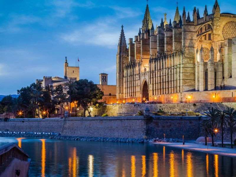 Sightseeing in Palma city, Mallorca.