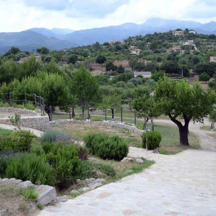 Public park called 'Parc de monges' in Inca, Mallorca, Spain.