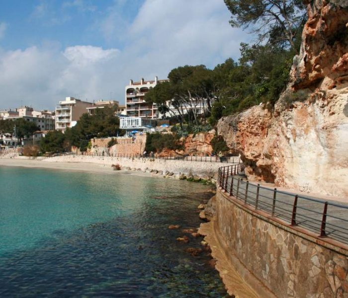 Caves of Coves Blanques by the coastline of Porto Cristo, Mallorca.