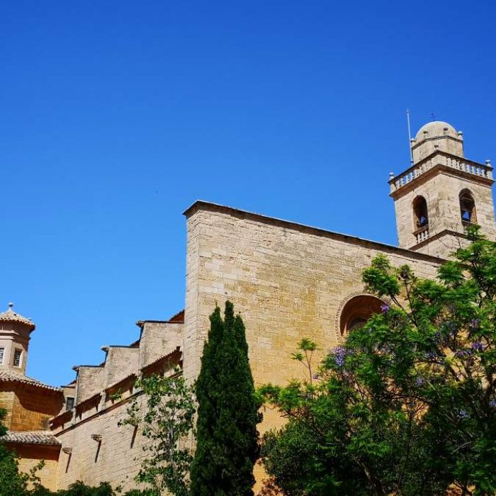 Franciscan convent and church of Sant Bonaventura in Llucmajor town, Mallorca, Spain.