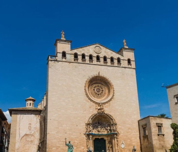 Gothic Franciscan convent of Sant Francesc in Palma city, Mallorca.