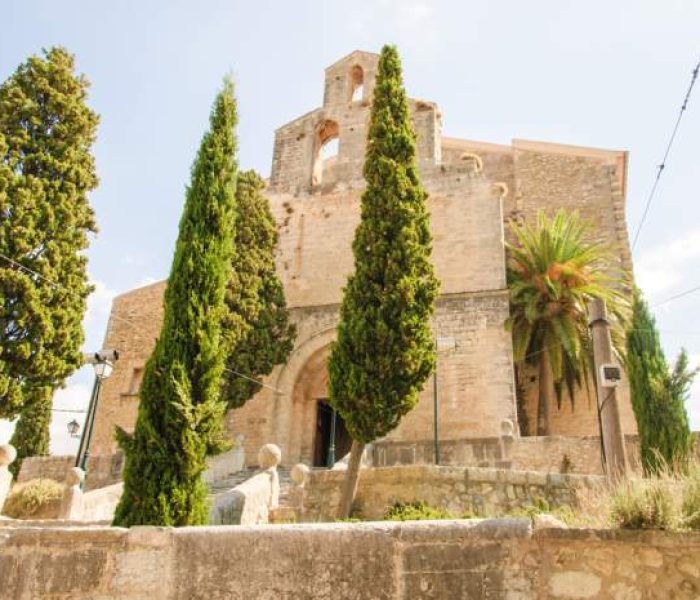 Church of Sant Llorenc in Selva village, Mallorca.