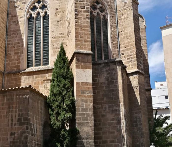 Medieval Gothic church of Santa Margalida in Palma city, Mallorca.