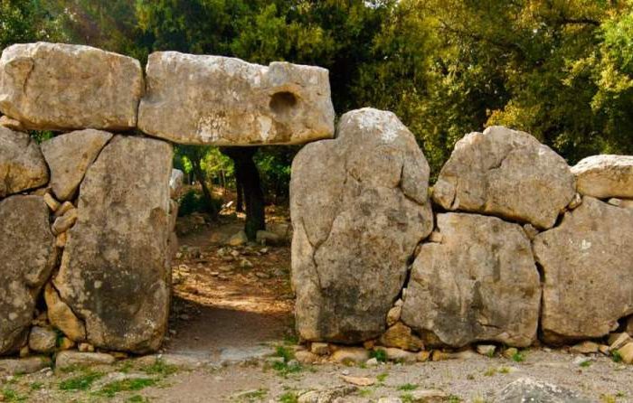 Prehistoric Talayotic settlement of Ses Paisses in Arta, Mallorca island.