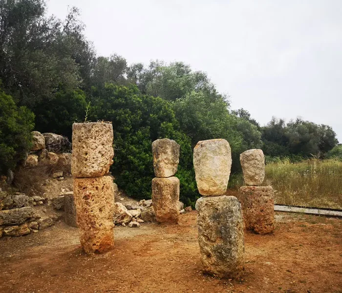 Prehistoric temple of Santuari de Son Corro on the outskirts of Costitx village, Mallorca, Spain.